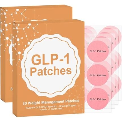 GLP1 Patch with L-Glutamine, Garcinia Cambogia, Resveratrol | GLP-1 Patches for Women & Men